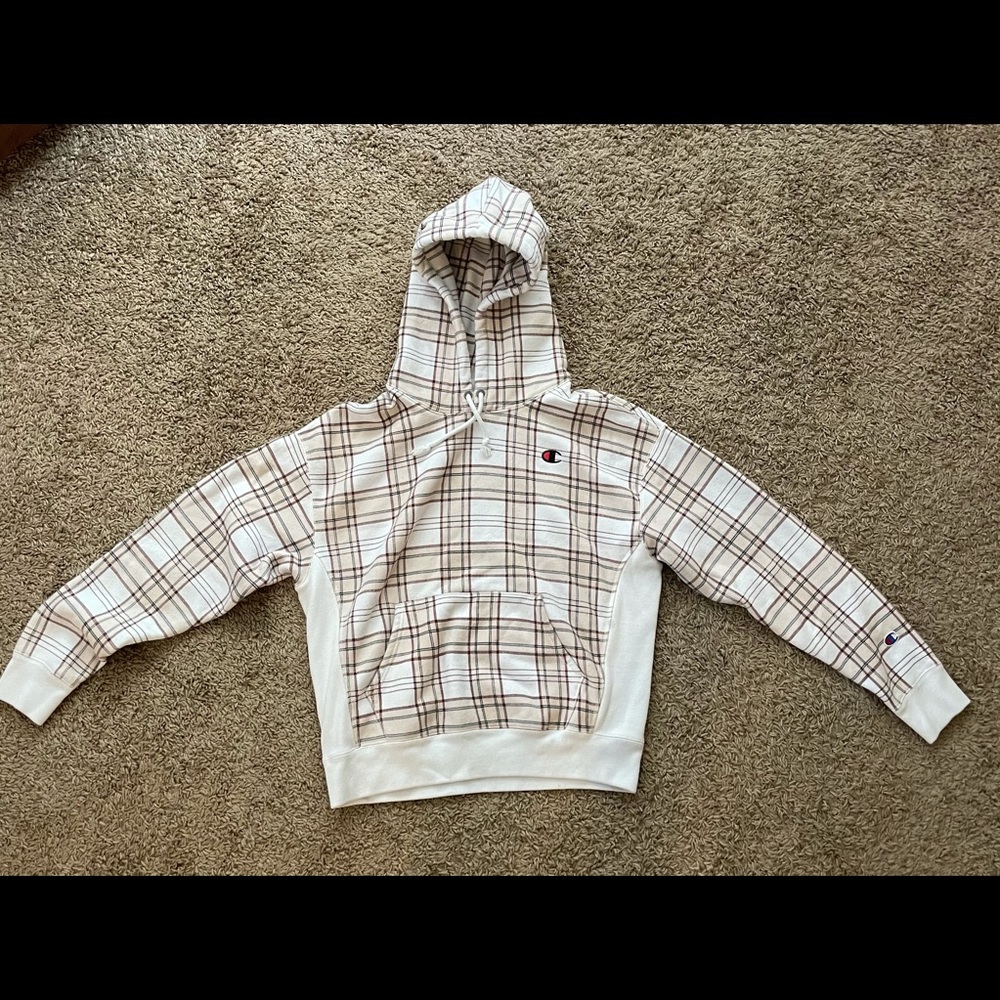 Champion Hoodie Gingham Limited Edition Size L